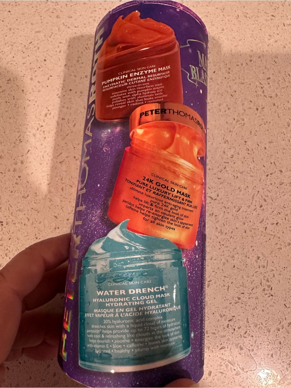 PETER THOMAS ROTH MASK BLAST-OFF 3-Pc Mask Kit NEW/SEALED CANISTER $135 Value!